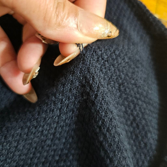 The White Company Knit Navy Cowl Neck Sweater Small - Picture 9 of 9